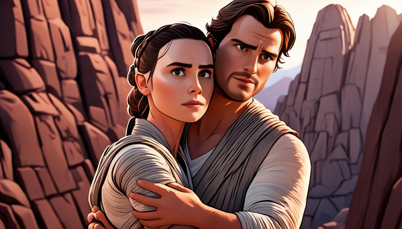 Why did Rey kiss Ben in Star Wars?